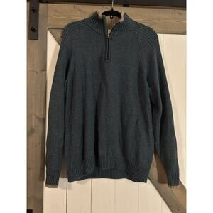 Colombia Men’s 1/4 Zip Sweater Light Blue Medium
